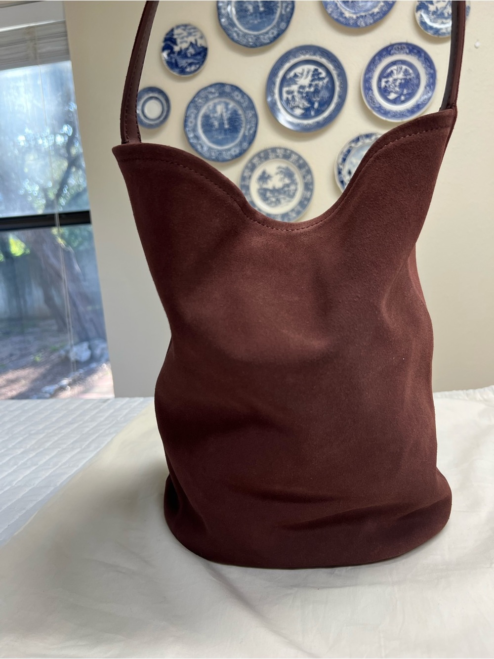 J. Crew Suede Berkley Bucket Bag in Brown NWT - Picture 6 of 13